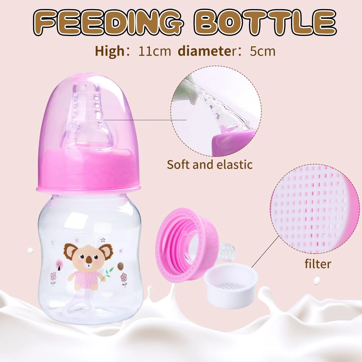 لباس عروسک نوزاد Babyfere Reborn به همراه کوله پشتی و پوشک مناسب عروسک های 17-22 اینچی، طرح گربه ای زیبا، طرح پلنگی، لباس عروسک های Reborn، لوازم جانبی شیشه شیر، 7 تکه لباس عروسک نوزاد Babyfere Reborn به همراه کوله پشتی و پوشک مناسب عروسک های 17-22 اینچی، طرح گربه ای زیبا، طرح پلنگی، لباس عروسک های Reborn، لوازم جانبی شیشه شیر، 7 تکه