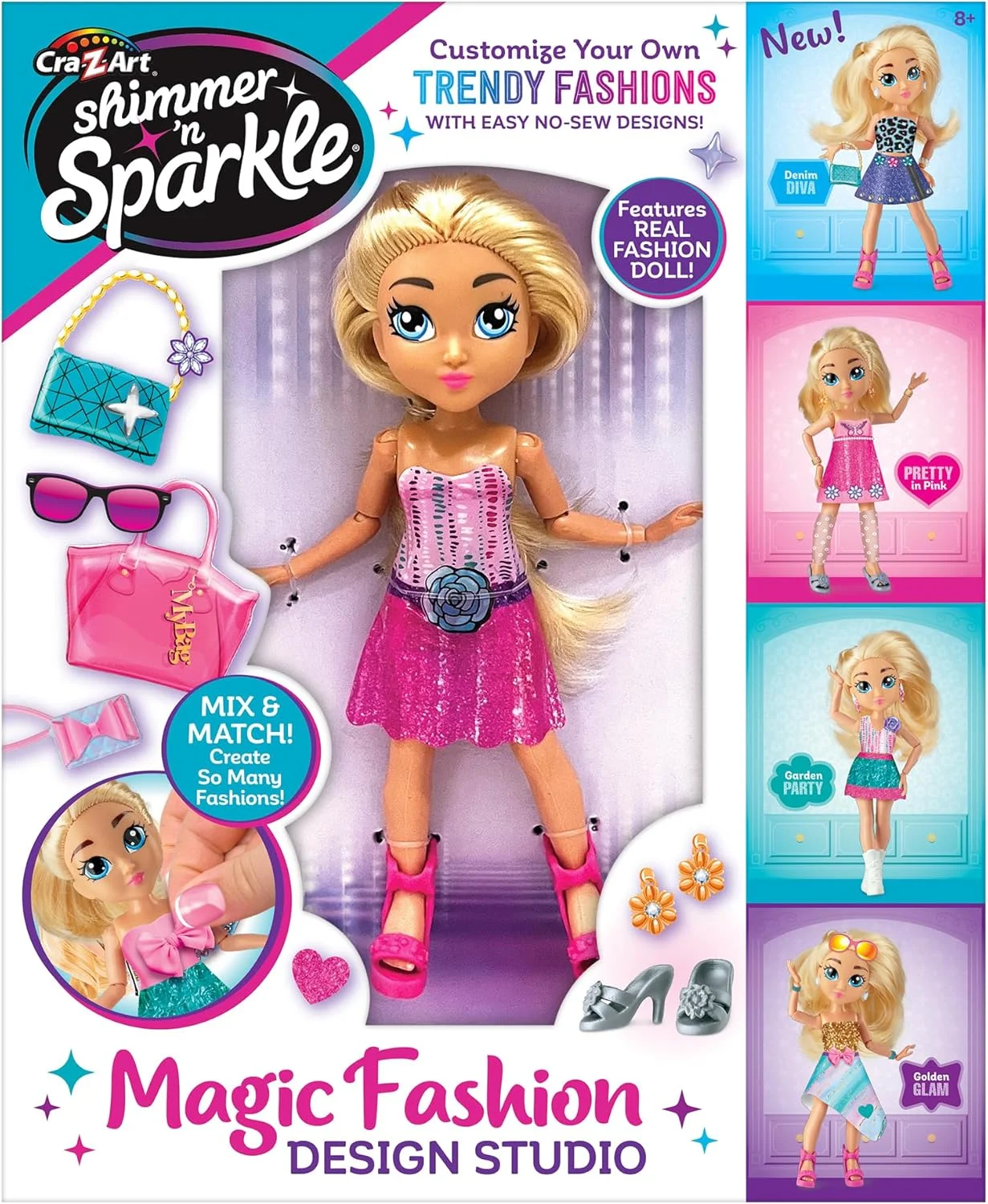 استودیو طراحی لباس عروسک Shimmer 'N Sparkle Magic