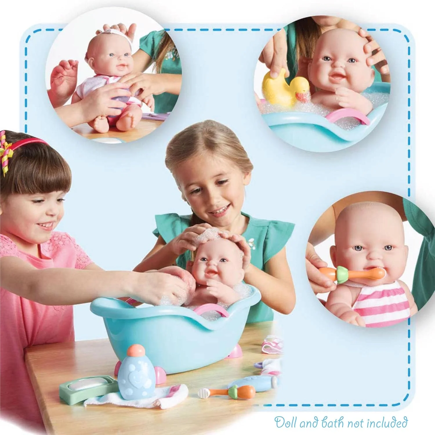 کیف مسافرتی عروسک JC Toys با 24 لوازم جانبی - لوازم ضروری تغذیه، حمام و مراقبت برای بازی تخیلی - مناسب برای تمام سایزهای عروسک کیف مسافرتی عروسک JC Toys با 24 لوازم جانبی - لوازم ضروری تغذیه، حمام و مراقبت برای بازی تخیلی - مناسب برای تمام سایزهای عروسک