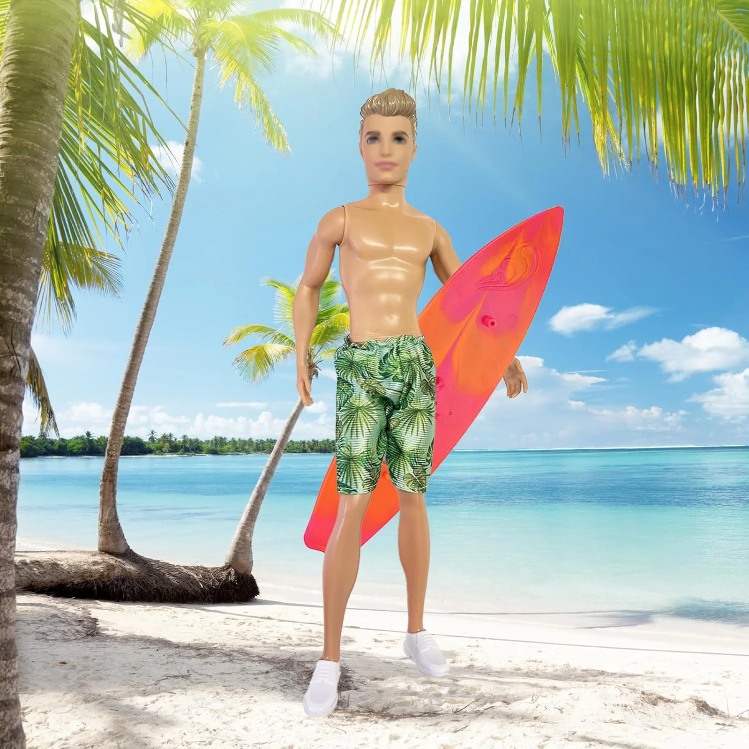 22 تکه لباس و اکسسوری مد تابستانی سازگار با عروسک های کن 12 اینچی، شامل 7 لباس، 7 شلوار، 5 جفت کفش، 1 تخته موج سواری، 1 عینک، 1 کیف، 7 ست لباس، لباس ورزشی ساحلی 22 تکه لباس و اکسسوری مد تابستانی سازگار با عروسک های کن 12 اینچی، شامل 7 لباس، 7 شلوار، 5 جفت کفش، 1 تخته موج سواری، 1 عینک، 1 کیف، 7 ست لباس، لباس ورزشی ساحلی