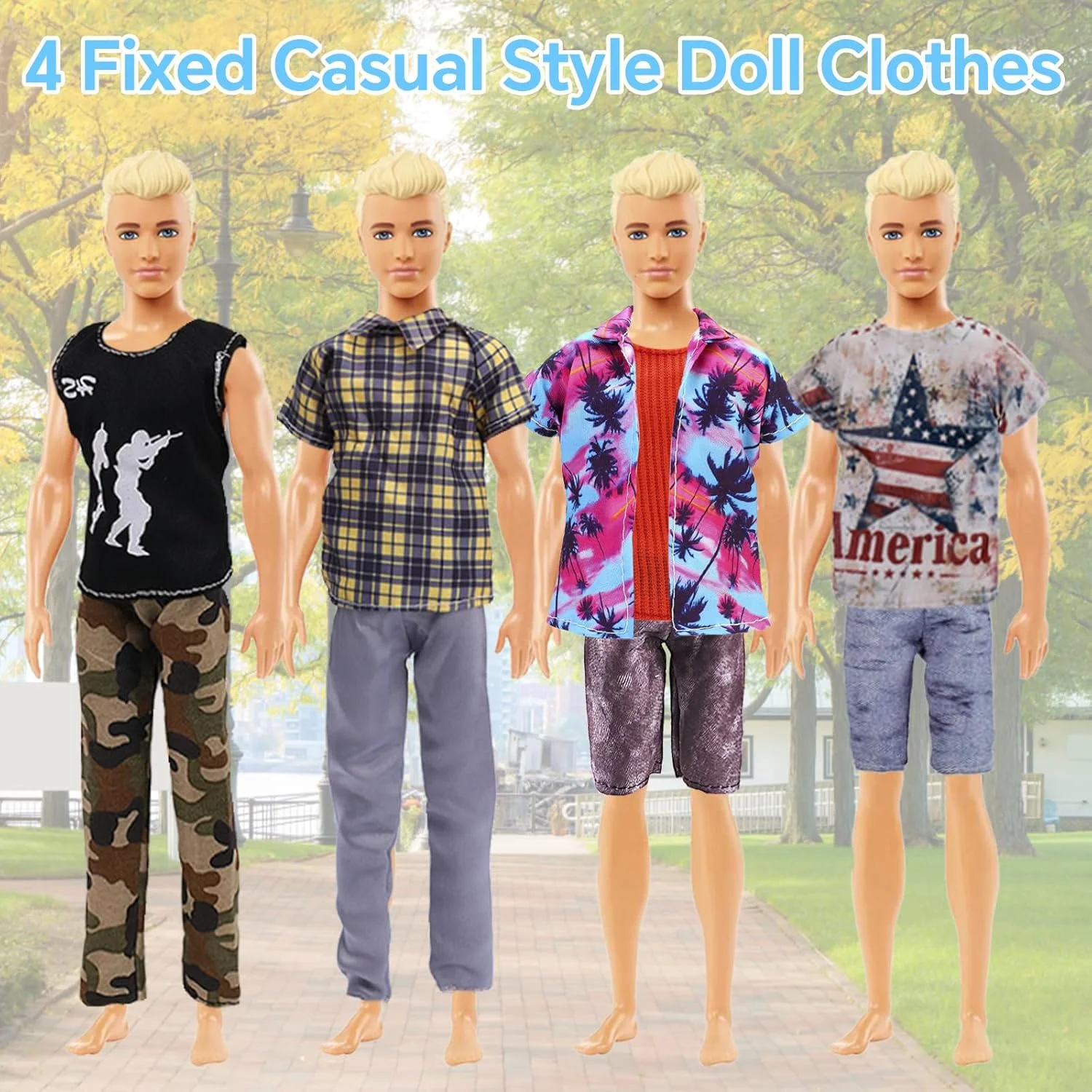 22 تکه لباس و اکسسوری مد تابستانی سازگار با عروسک های کن 12 اینچی، شامل 7 لباس، 7 شلوار، 5 جفت کفش، 1 تخته موج سواری، 1 عینک، 1 کیف، 7 ست لباس، لباس ورزشی ساحلی 22 تکه لباس و اکسسوری مد تابستانی سازگار با عروسک های کن 12 اینچی، شامل 7 لباس، 7 شلوار، 5 جفت کفش، 1 تخته موج سواری، 1 عینک، 1 کیف، 7 ست لباس، لباس ورزشی ساحلی