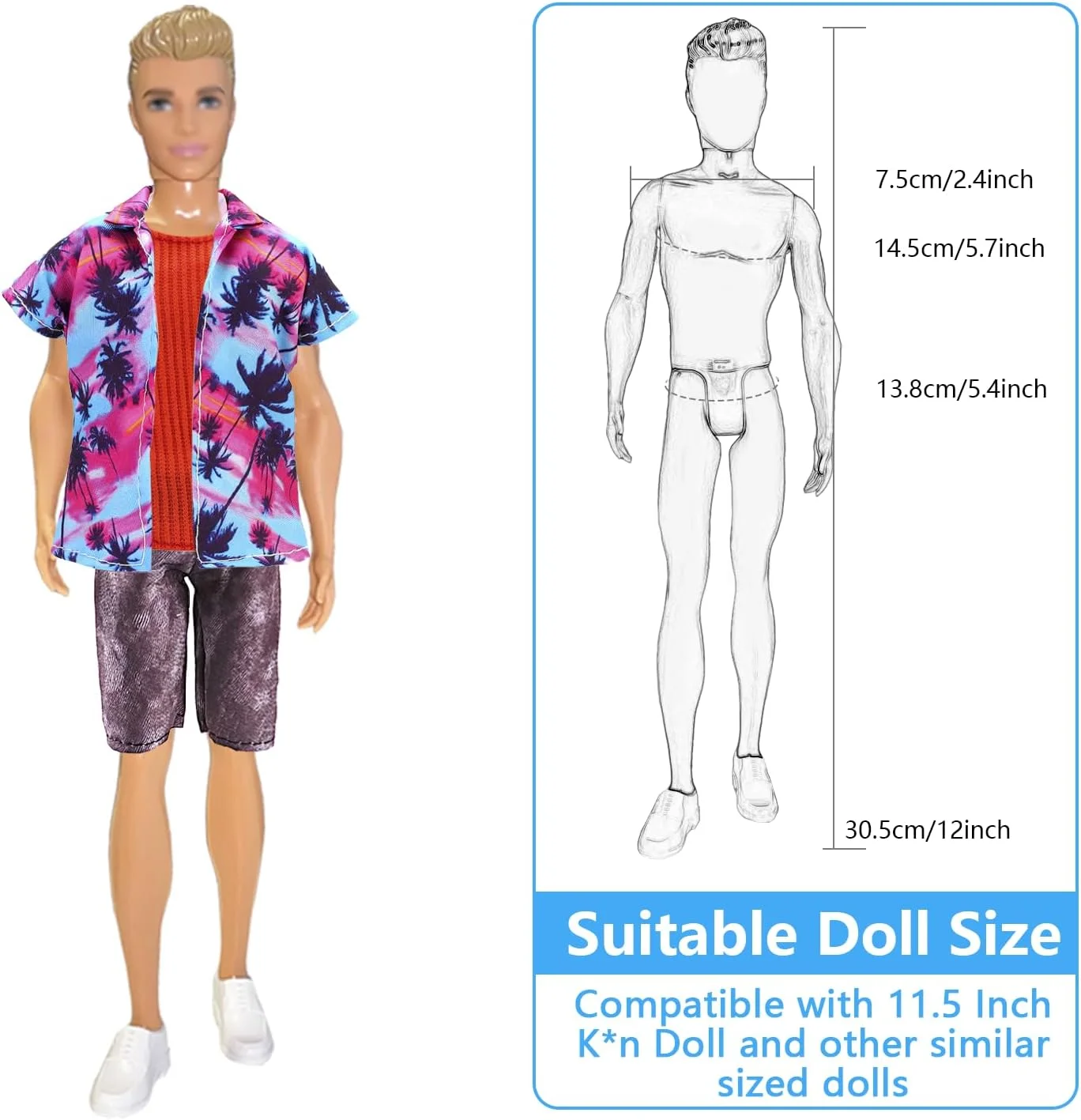 22 تکه لباس و اکسسوری مد تابستانی سازگار با عروسک های کن 12 اینچی، شامل 7 لباس، 7 شلوار، 5 جفت کفش، 1 تخته موج سواری، 1 عینک، 1 کیف، 7 ست لباس، لباس ورزشی ساحلی 22 تکه لباس و اکسسوری مد تابستانی سازگار با عروسک های کن 12 اینچی، شامل 7 لباس، 7 شلوار، 5 جفت کفش، 1 تخته موج سواری، 1 عینک، 1 کیف، 7 ست لباس، لباس ورزشی ساحلی