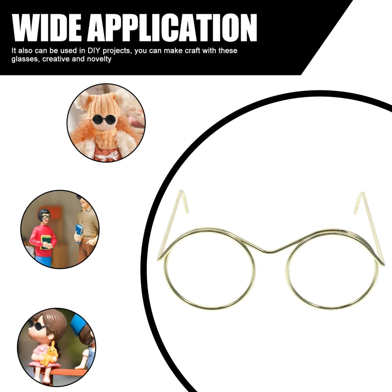 توتوریتی 10 عدد عینک مینیاتوری عروسک با قاب سیمی، عینک آفتابی مینیاتوری برای عروسک ها، لوازم جانبی عروسک برای کاردستی و لباس پوشیدن برای نوم ها و عروسک ها توتوریتی 10 عدد عینک مینیاتوری عروسک با قاب سیمی، عینک آفتابی مینیاتوری برای عروسک ها، لوازم جانبی عروسک برای کاردستی و لباس پوشیدن برای نوم ها و عروسک ها