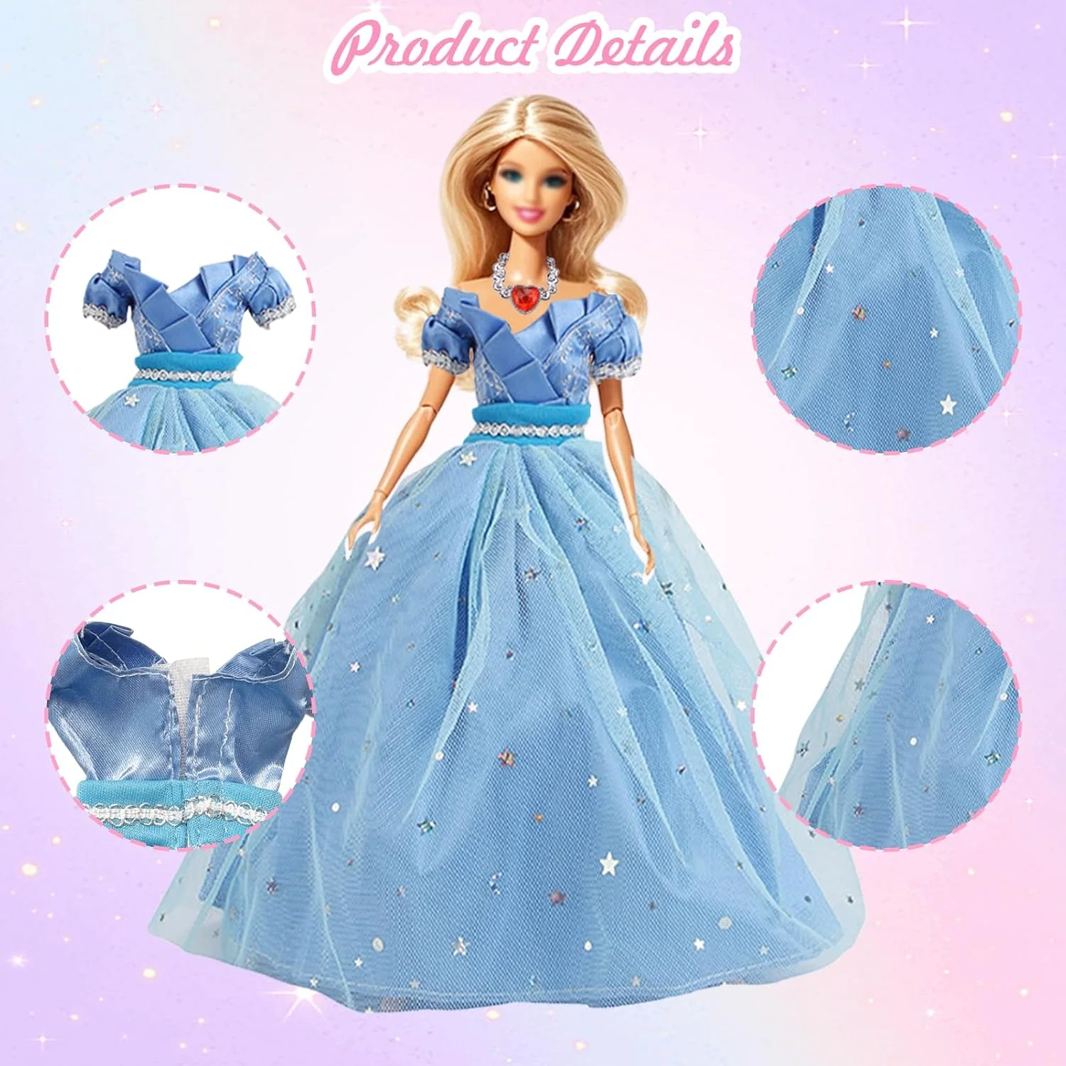 26 تکه لباس و لوازم جانبی عروسک سازگار با باربی، سبک مد روز، 1 لباس شب آبی، 1 کت و شلوار پولک دار صورتی، 1 دامن چهارخانه شیک، 1 دامن آیدل آبی، 4 لباس، 1 کت و شلوار گلدار برای عروسک 11.5 اینچی 26 تکه لباس و لوازم جانبی عروسک سازگار با باربی، سبک مد روز، 1 لباس شب آبی، 1 کت و شلوار پولک دار صورتی، 1 دامن چهارخانه شیک، 1 دامن آیدل آبی، 4 لباس، 1 کت و شلوار گلدار برای عروسک 11.5 اینچی