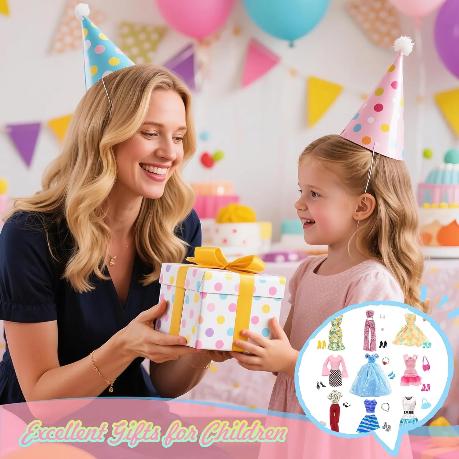 26 تکه لباس و لوازم جانبی عروسک سازگار با باربی، سبک مد روز، 1 لباس شب آبی، 1 کت و شلوار پولک دار صورتی، 1 دامن چهارخانه شیک، 1 دامن آیدل آبی، 4 لباس، 1 کت و شلوار گلدار برای عروسک 11.5 اینچی 26 تکه لباس و لوازم جانبی عروسک سازگار با باربی، سبک مد روز، 1 لباس شب آبی، 1 کت و شلوار پولک دار صورتی، 1 دامن چهارخانه شیک، 1 دامن آیدل آبی، 4 لباس، 1 کت و شلوار گلدار برای عروسک 11.5 اینچی