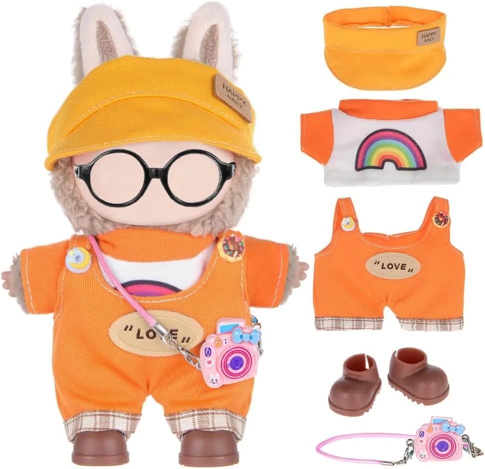 ست 3 عددی لباس و لوازم جانبی عروسک دالبی مناسب عروسک های 17 سانتی متری