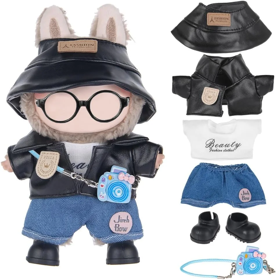 ست 3 عددی لباس و لوازم جانبی عروسک دالبی مناسب عروسک های 17 سانتی متری