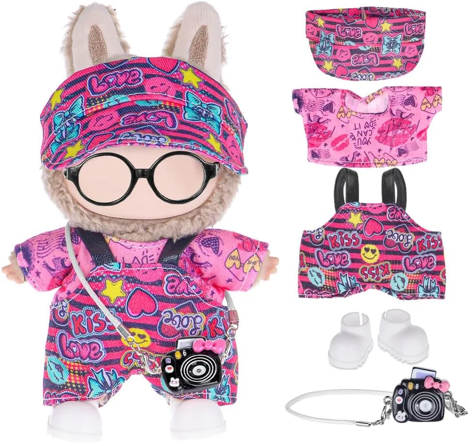 ست 3 عددی لباس و لوازم جانبی عروسک دالبی مناسب عروسک های 17 سانتی متری