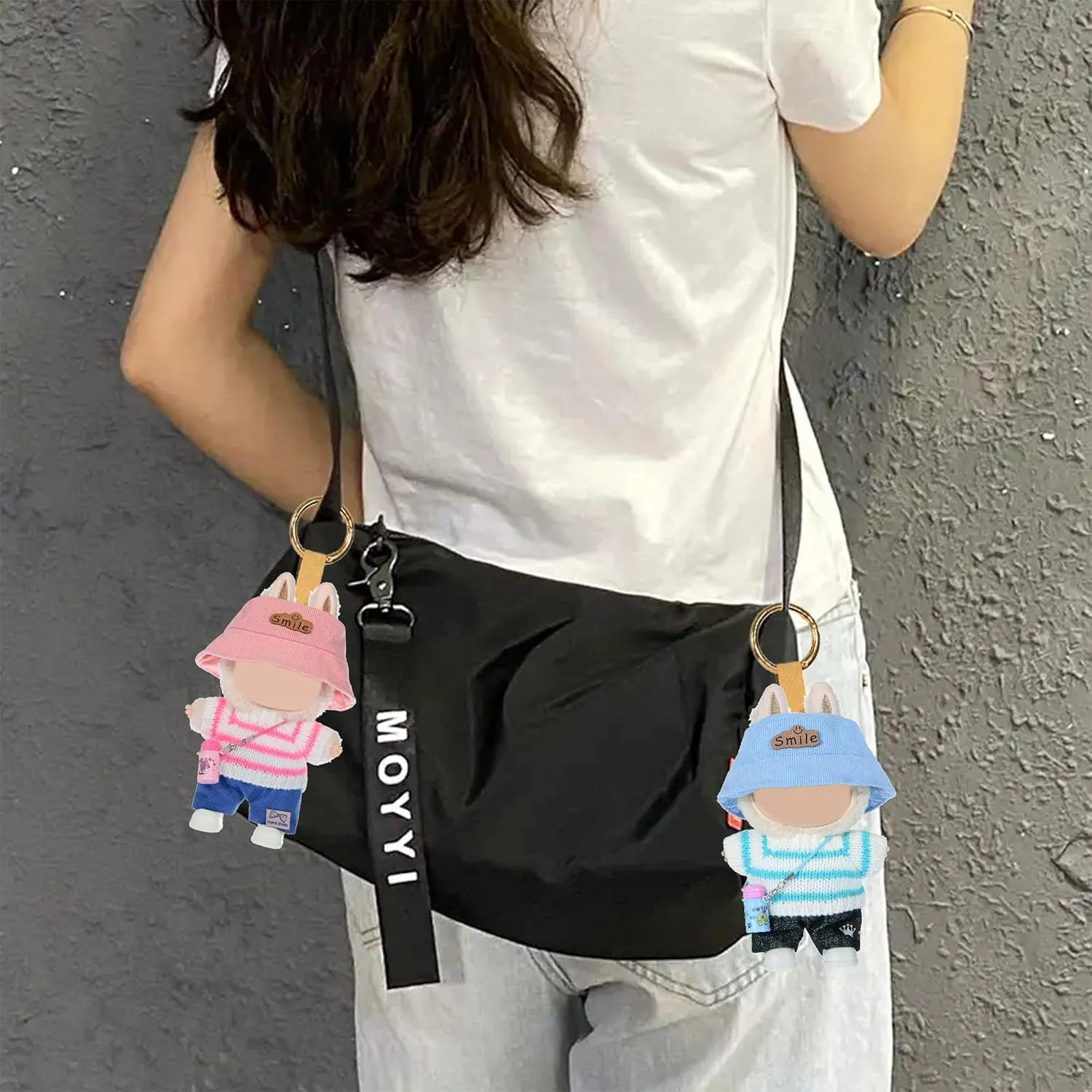 dollbie مجموعه 3 عددی لباس بافتنی عروسک، لباس و لوازم جانبی برای عروسک های 17 سانتی متری شامل: 3 کلاه، 3 تاپ، 3 شلوار، 3 کیف (عروسک شامل نمی شود) dollbie مجموعه 3 عددی لباس بافتنی عروسک، لباس و لوازم جانبی برای عروسک های 17 سانتی متری شامل: 3 کلاه، 3 تاپ، 3 شلوار، 3 کیف (عروسک شامل نمی شود)