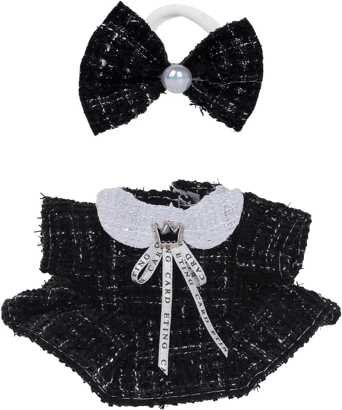 لباس برای عروسک های لابوبو 17 سانتی متری، شامل پیش بند، بادی، لوازم جانبی لباس شیک و دوست داشتنی لابوبو (بدون عروسک (مشکی) لباس برای عروسک های لابوبو 17 سانتی متری، شامل پیش بند، بادی، لوازم جانبی لباس شیک و دوست داشتنی لابوبو (بدون عروسک (مشکی)