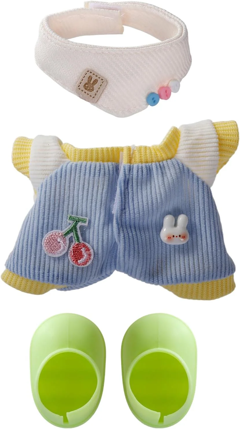 لباس برای عروسک های لابوبو 17 سانتی متری، شامل شنل، بادی، لوازم جانبی لباس شیک و دوست داشتنی لابوبو (بدون عروسک) (آبی) لباس برای عروسک های لابوبو 17 سانتی متری، شامل شنل، بادی، لوازم جانبی لباس شیک و دوست داشتنی لابوبو (بدون عروسک) (آبی)