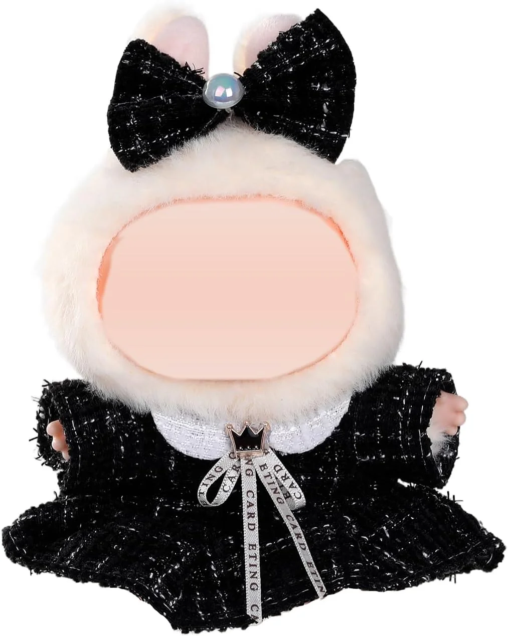 لباس برای عروسک های لابوبو 17 سانتی متری، شامل پیش بند، بادی، لوازم جانبی لباس شیک و دوست داشتنی لابوبو (بدون عروسک (مشکی) لباس برای عروسک های لابوبو 17 سانتی متری، شامل پیش بند، بادی، لوازم جانبی لباس شیک و دوست داشتنی لابوبو (بدون عروسک (مشکی)