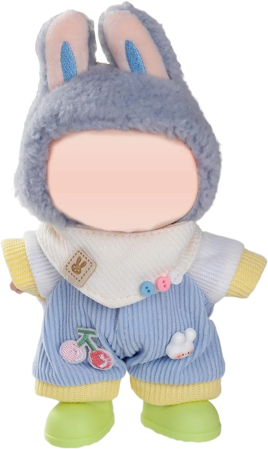 لباس برای عروسک های لابوبو 17 سانتی متری، شامل شنل، بادی، لوازم جانبی لباس شیک و دوست داشتنی لابوبو (بدون عروسک) (آبی) لباس برای عروسک های لابوبو 17 سانتی متری، شامل شنل، بادی، لوازم جانبی لباس شیک و دوست داشتنی لابوبو (بدون عروسک) (آبی)