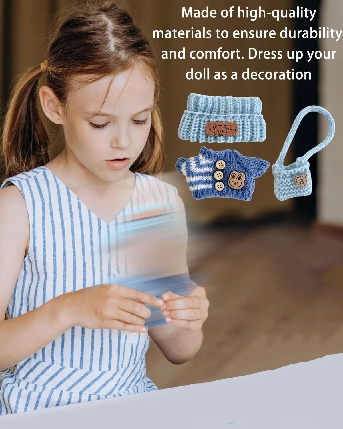 لباس عروسک، لباس عروسک های مینیاتوری 17 سانتی متری زیبا، فقط لوازم جانبی لباس، برای عروسک های L-b-b-3.0، هودی کش بافتی، هدایای DIY کودکان، بدون عروسک (کلاه، ژاکت، کوله پشتی) لباس عروسک، لباس عروسک های مینیاتوری 17 سانتی متری زیبا، فقط لوازم جانبی لباس، برای عروسک های L-b-b-3.0، هودی کش بافتی، هدایای DIY کودکان، بدون عروسک (کلاه، ژاکت، کوله پشتی)