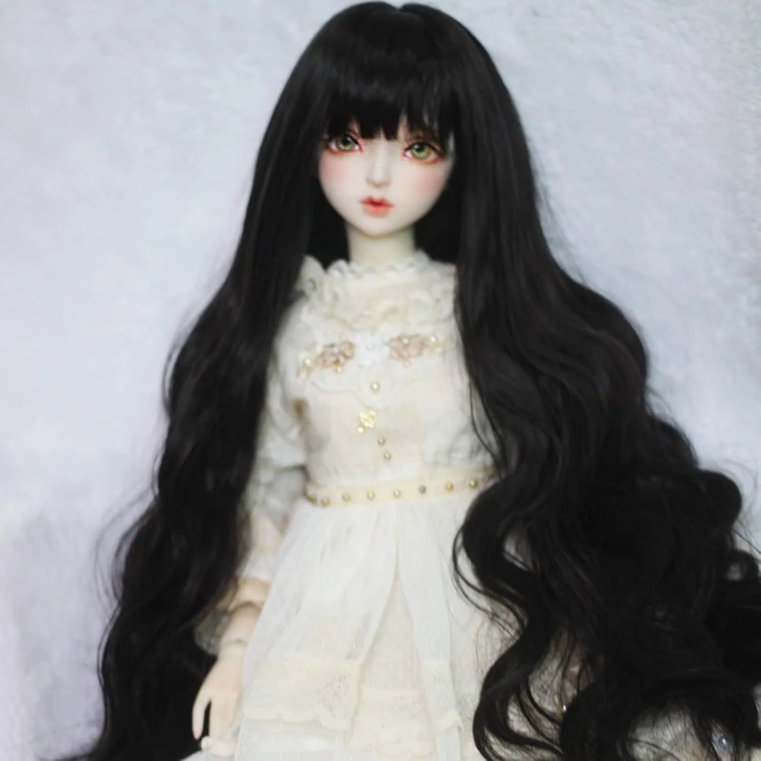 کلاه گیس عروسک 1/6 با لمس نرم و پوشش توپی (مشکی) کلاه گیس عروسک 1/6 با لمس نرم و پوشش توپی (مشکی)