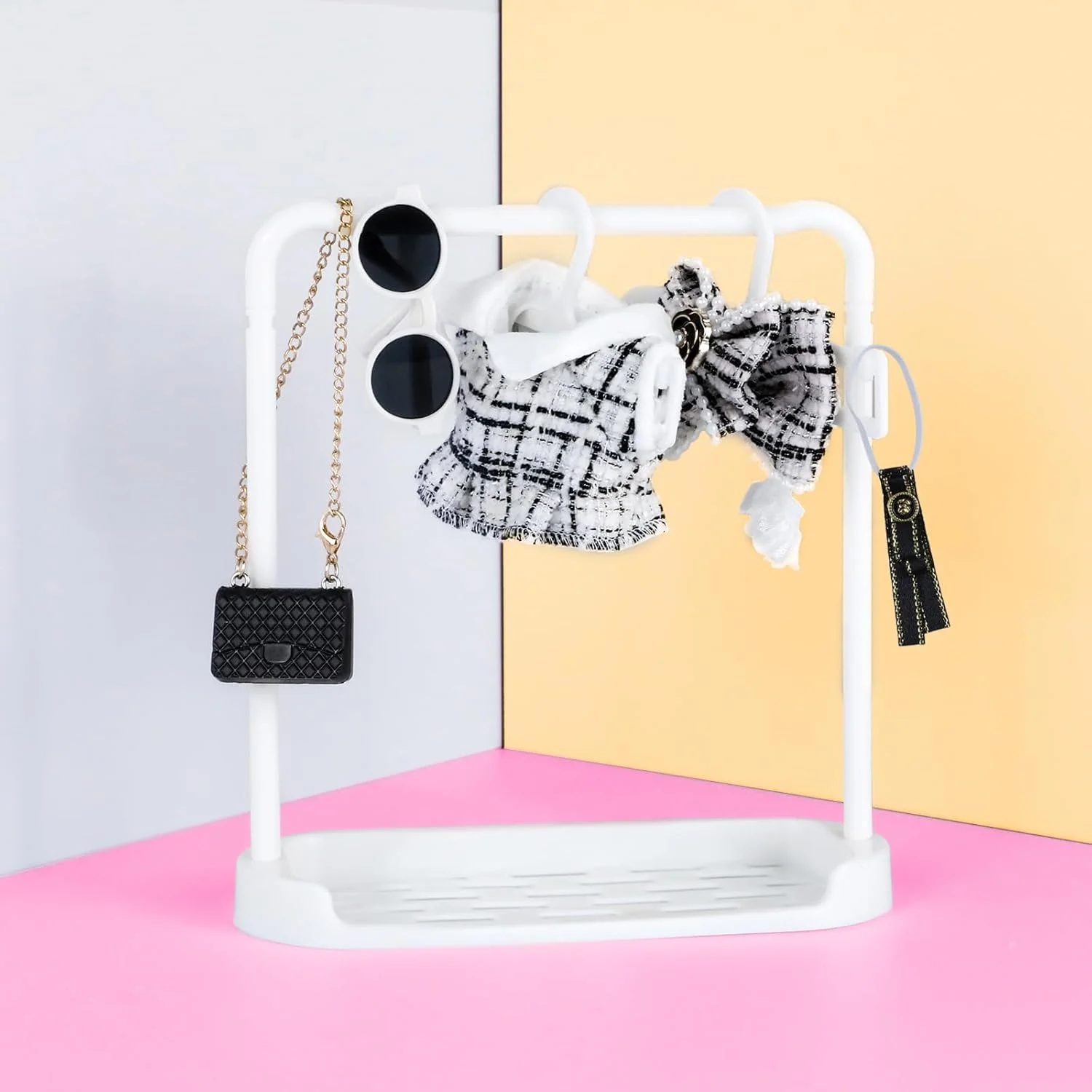 لباس عروسک Muomdid برای لابوبو (بدون عروسک) لباس های سفید 15 سانتی متری برای عروسک های لابوبو، لباس مشکی شیک، هدبند، پاپیون، عینک و کیف، لوازم جانبی لباس نفیس سازگار با لابوبو لباس عروسک Muomdid برای لابوبو (بدون عروسک) لباس های سفید 15 سانتی متری برای عروسک های لابوبو، لباس مشکی شیک، هدبند، پاپیون، عینک و کیف، لوازم جانبی لباس نفیس سازگار با لابوبو