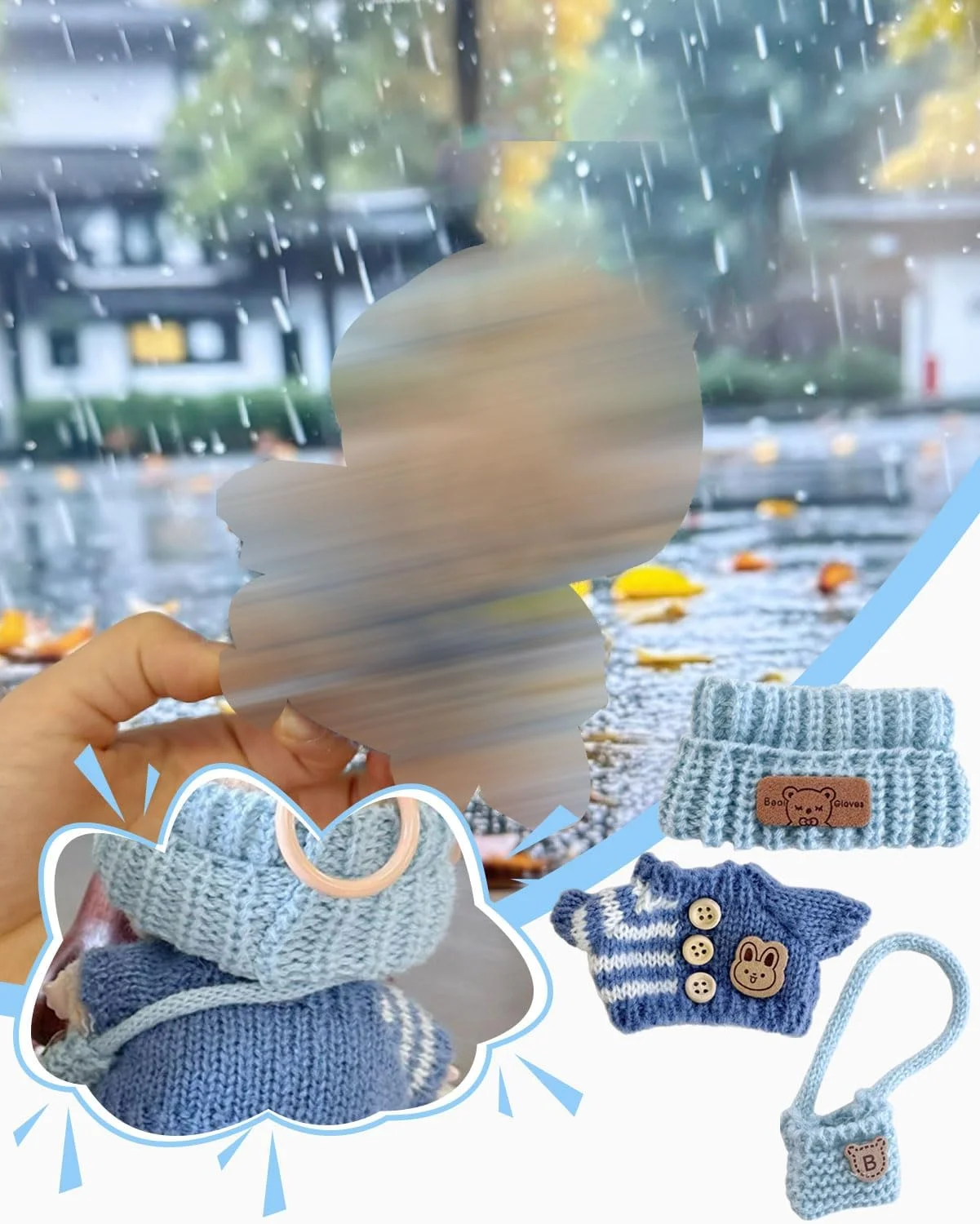 لباس عروسک، لباس عروسک های مینیاتوری 17 سانتی متری زیبا، فقط لوازم جانبی لباس، برای عروسک های L-b-b-3.0، هودی کش بافتی، هدایای DIY کودکان، بدون عروسک (کلاه، ژاکت، کوله پشتی) لباس عروسک، لباس عروسک های مینیاتوری 17 سانتی متری زیبا، فقط لوازم جانبی لباس، برای عروسک های L-b-b-3.0، هودی کش بافتی، هدایای DIY کودکان، بدون عروسک (کلاه، ژاکت، کوله پشتی)