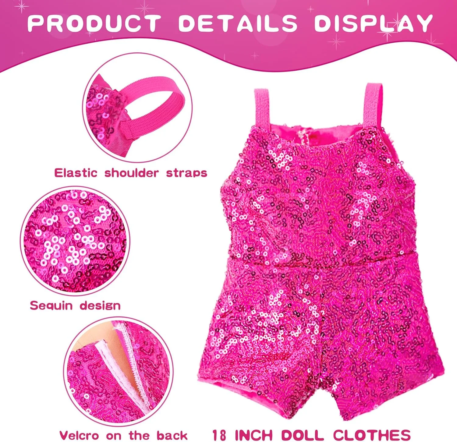 ست لباس و لوازم آرایش عروسک 18 اینچی آمریکایی، شامل جامپسوت 2 تکه عروسک، دامن توری، کمربند، استیکر، گیره مو، دستبند، سایه چشم، رژ لب، رژگونه، عینک آفتابی (بدون عروسک و کفش) ست لباس و لوازم آرایش عروسک 18 اینچی آمریکایی، شامل جامپسوت 2 تکه عروسک، دامن توری، کمربند، استیکر، گیره مو، دستبند، سایه چشم، رژ لب، رژگونه، عینک آفتابی (بدون عروسک و کفش)