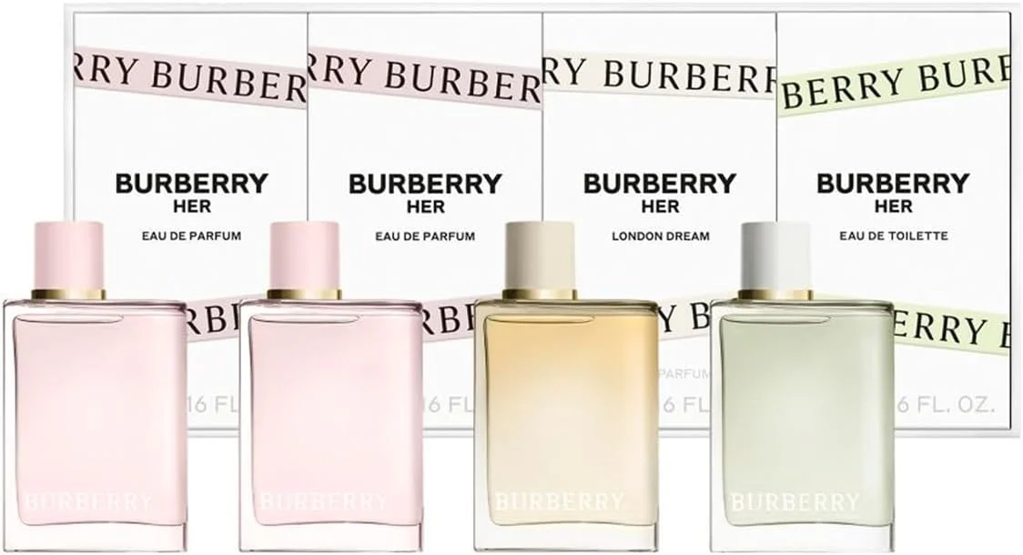 ست مینی زنانه BURBERRY HER (W) ادو پرفیوم 2 عدد 5 میلی لیتر + HER ادو تویلت 5 میلی لیتر + HER LONDON DREAM ادو پرفیوم 5 میلی لیتر ست مینی زنانه BURBERRY HER (W) ادو پرفیوم 2 عدد 5 میلی لیتر + HER ادو تویلت 5 میلی لیتر + HER LONDON DREAM ادو پرفیوم 5 میلی لیتر