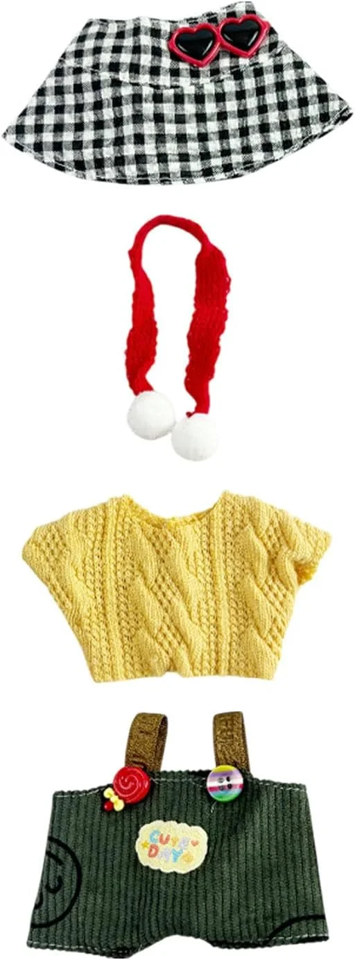 لباس عروسک مینیاتوری توبلز، لباس و اکسسوری های عروسک 17 سانتی متری، مناسب برای عروسک های 17 سانتی متری L-b-3.0، هودی و جامپر، هدیه DIY برای کودکان، عروسک شامل نمی شود (C)