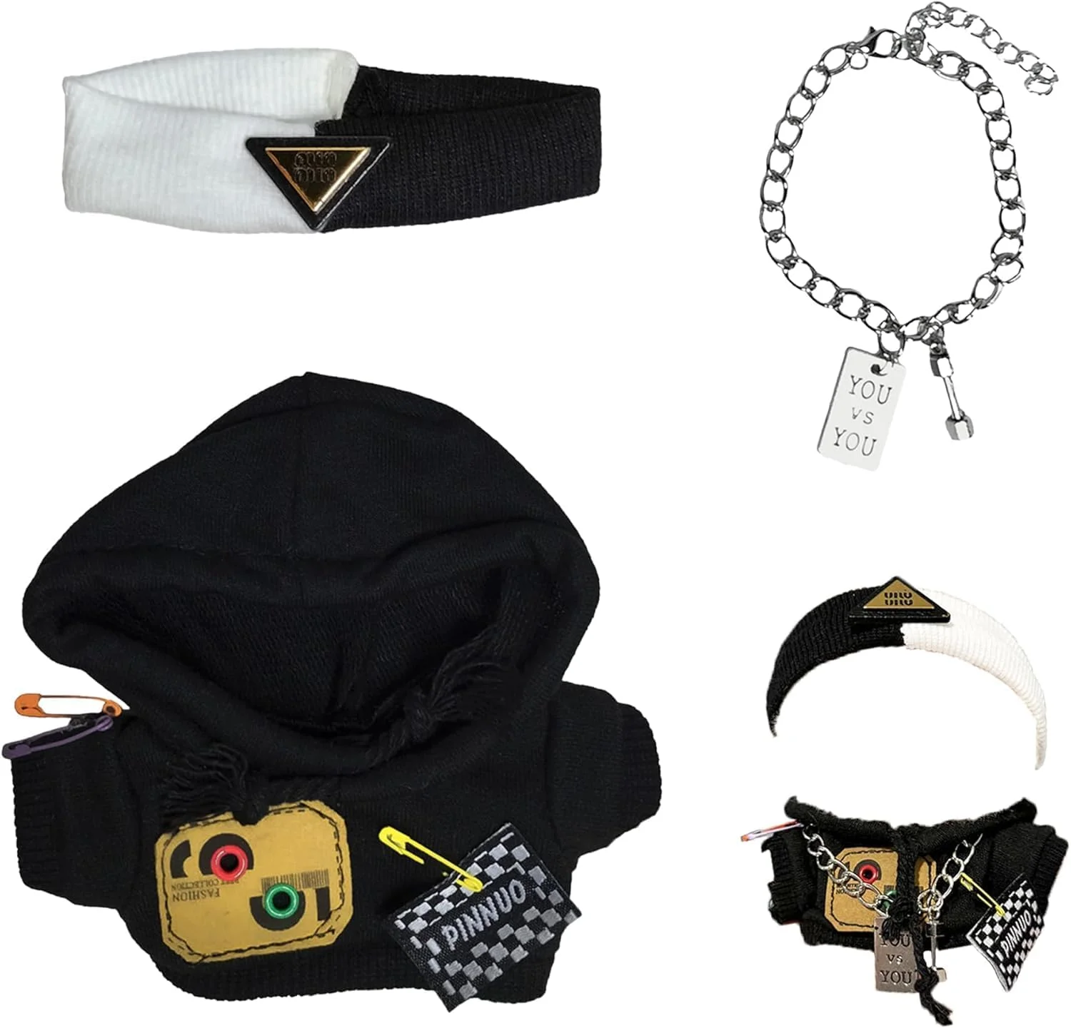 مجموعه لباس عروسک 17 سانتی متری Ofrdncy - لباس های شایان ستایش برای عروسک ها - لباس های شیک و لوازم جانبی - مجموعه لباس های قابل تعویض، شامل ژاکت، هدبند، گردنبند مجموعه لباس عروسک 17 سانتی متری Ofrdncy - لباس های شایان ستایش برای عروسک ها - لباس های شیک و لوازم جانبی - مجموعه لباس های قابل تعویض، شامل ژاکت، هدبند، گردنبند