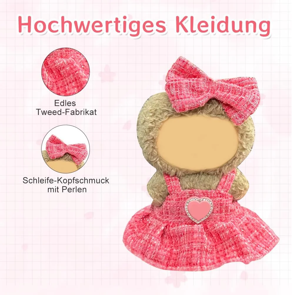 ست 2 عددی لباس عروسک Silkwish برای عروسک 17 سانتی متری - لباس مجلسی شیک و با کیفیت برای عروسک های La، شامل لباس قرمز تیره و گیره موی پاپیونی - لباس های مد روز عروسک ست 2 عددی لباس عروسک Silkwish برای عروسک 17 سانتی متری - لباس مجلسی شیک و با کیفیت برای عروسک های La، شامل لباس قرمز تیره و گیره موی پاپیونی - لباس های مد روز عروسک