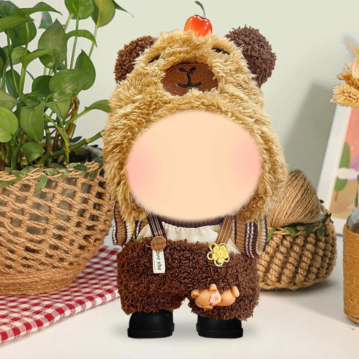 لباس های پولیشی برای عروسک های 17 سانتی متری، لباس عروسک اسباب بازی بغل کردنی، لباس خرس، بسته 4 عددی، کلاه خرسی، سرهمی پولیشی قهوه ای، ژاکت، کفش های مشکی، لوازم جانبی عروسک، هدایای لباس، پسران دختران لباس های پولیشی برای عروسک های 17 سانتی متری، لباس عروسک اسباب بازی بغل کردنی، لباس خرس، بسته 4 عددی، کلاه خرسی، سرهمی پولیشی قهوه ای، ژاکت، کفش های مشکی، لوازم جانبی عروسک، هدایای لباس، پسران دختران