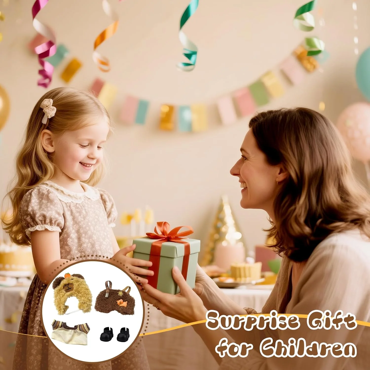 لباس های پولیشی برای عروسک های 17 سانتی متری، لباس عروسک اسباب بازی بغل کردنی، لباس خرس، بسته 4 عددی، کلاه خرسی، سرهمی پولیشی قهوه ای، ژاکت، کفش های مشکی، لوازم جانبی عروسک، هدایای لباس، پسران دختران لباس های پولیشی برای عروسک های 17 سانتی متری، لباس عروسک اسباب بازی بغل کردنی، لباس خرس، بسته 4 عددی، کلاه خرسی، سرهمی پولیشی قهوه ای، ژاکت، کفش های مشکی، لوازم جانبی عروسک، هدایای لباس، پسران دختران