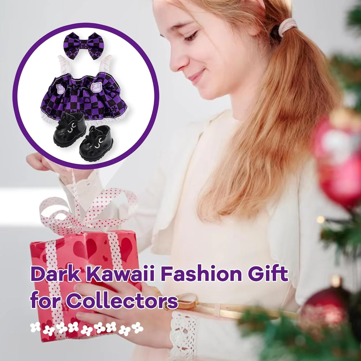 لباس دست ساز برای عروسک 17 سانتی متری، مناسب برای لوازم جانبی عروسک 17 سانتی متری، لباس های زیبا، لباس های زیبا برای لباس پوشیدن با سبک منحصر به فرد - دامن بنفش + کفش مشکی + پاپیون بنفش (بدون عروسک) لباس دست ساز برای عروسک 17 سانتی متری، مناسب برای لوازم جانبی عروسک 17 سانتی متری، لباس های زیبا، لباس های زیبا برای لباس پوشیدن با سبک منحصر به فرد - دامن بنفش + کفش مشکی + پاپیون بنفش (بدون عروسک)