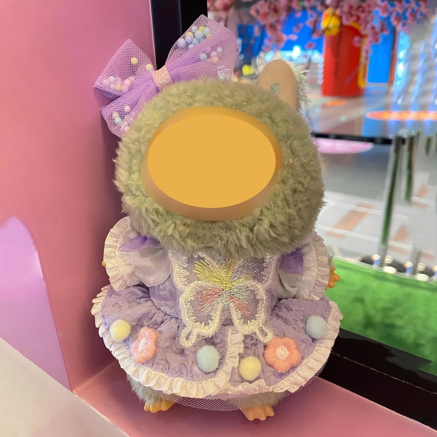 ست لباس مجلسی برای عروسک لابوبو 17 سانتی متری، لباس توری دست ساز و لوازم جانبی دامن، ست لباس پاپیونی بنفش شیک، مناسب برای کلکسیونرها و نمایش عروسک (عروسک شامل نمی شود)