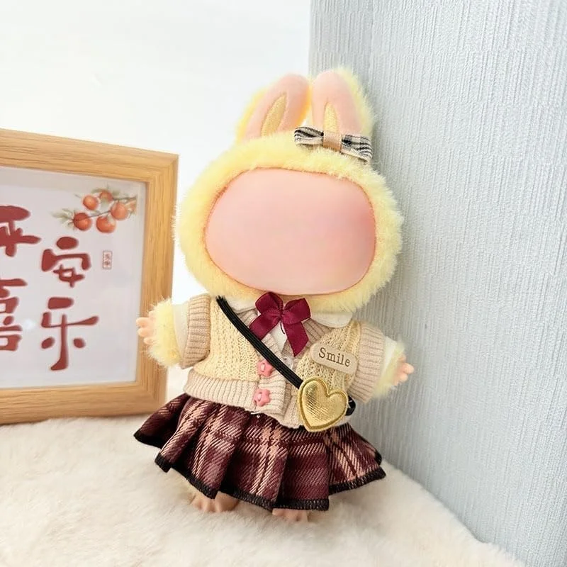 ست لباس عروسک 5 تکه 17 سانتی متری، شامل پاپیون سر، پیراهن، جلیقه بافتنی، کیف کوچک دوشی و دامن چهارخانه قرمز، لباس و لوازم جانبی عالی عروسک (عروسک شامل نمی شود) ست لباس عروسک 5 تکه 17 سانتی متری، شامل پاپیون سر، پیراهن، جلیقه بافتنی، کیف کوچک دوشی و دامن چهارخانه قرمز، لباس و لوازم جانبی عالی عروسک (عروسک شامل نمی شود)