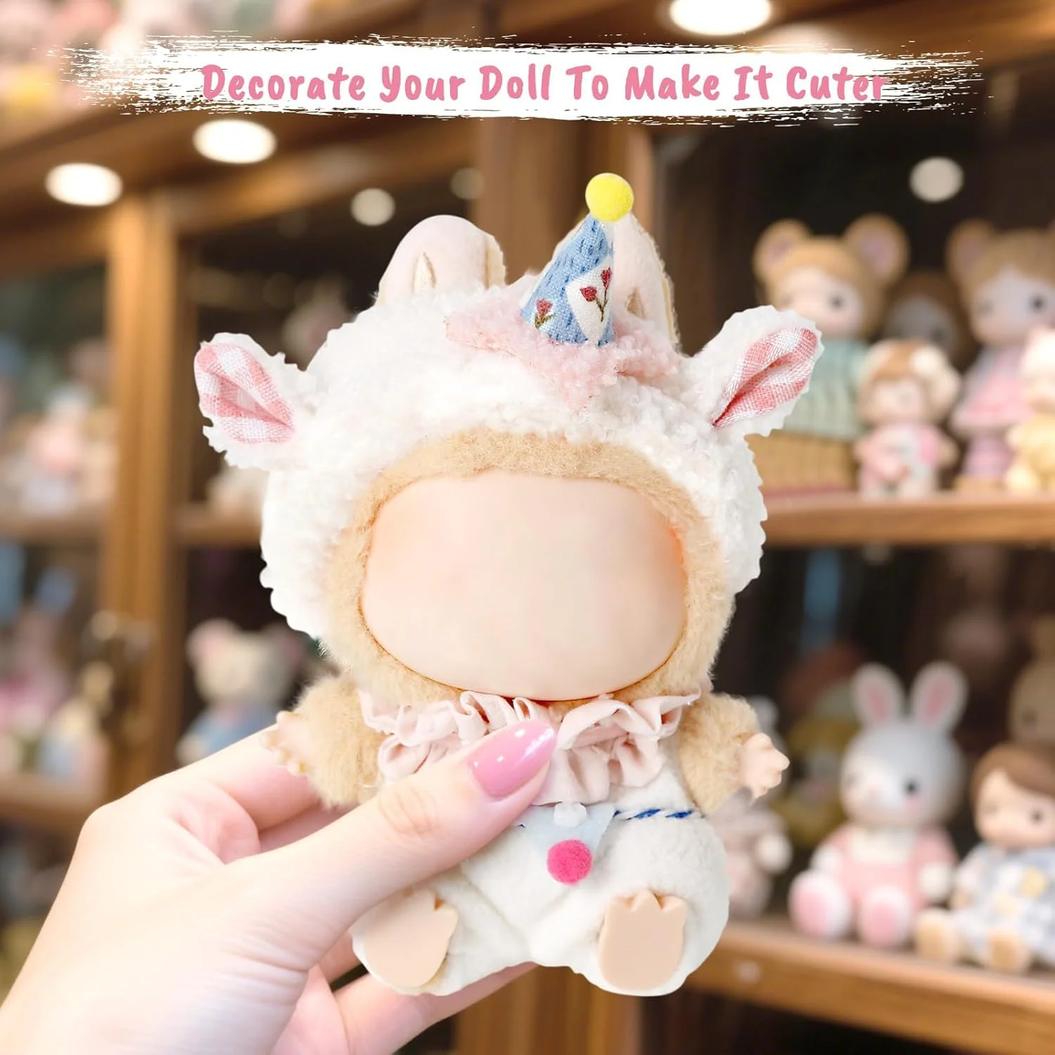 ست لباس 4 تکه ای عروسک 17 سانتی متری برای عروسک های لابوبو، شامل کلاه، ژاکت، کوله پشتی و کفش، لوازم جانبی عالی برای دختران و کودکان، هدیه ایده آل تعطیلات، عروسک شامل نمی شود، سفید ست لباس 4 تکه ای عروسک 17 سانتی متری برای عروسک های لابوبو، شامل کلاه، ژاکت، کوله پشتی و کفش، لوازم جانبی عالی برای دختران و کودکان، هدیه ایده آل تعطیلات، عروسک شامل نمی شود، سفید