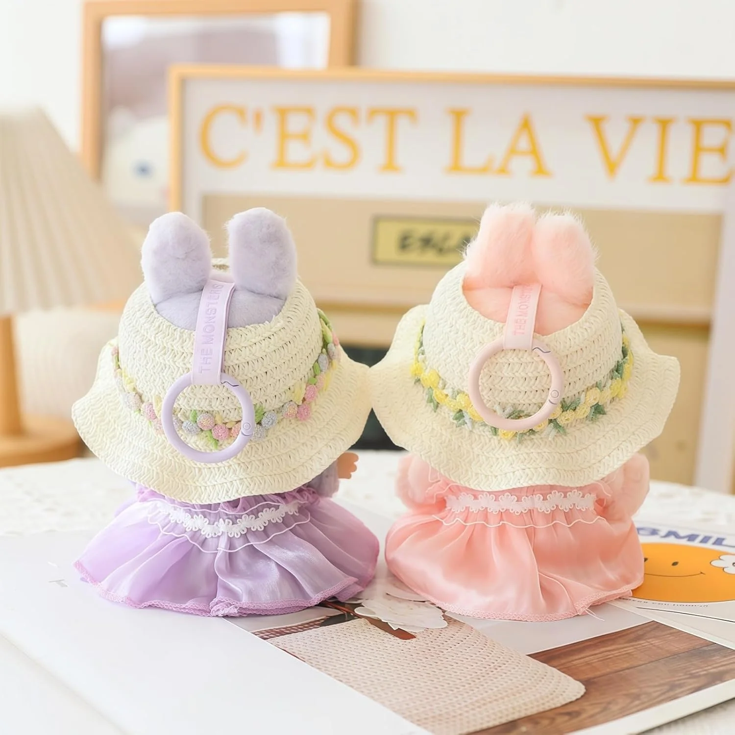 ست لباس عروسک 5 تکه برای عروسک های 15 و 17 سانتی متری، لباس توری رمانتیک با کلاه، دامن و کفش، لوازم جانبی جایگزین ست لباس عروسک صورتی (بدون عروسک) ست لباس عروسک 5 تکه برای عروسک های 15 و 17 سانتی متری، لباس توری رمانتیک با کلاه، دامن و کفش، لوازم جانبی جایگزین ست لباس عروسک صورتی (بدون عروسک)