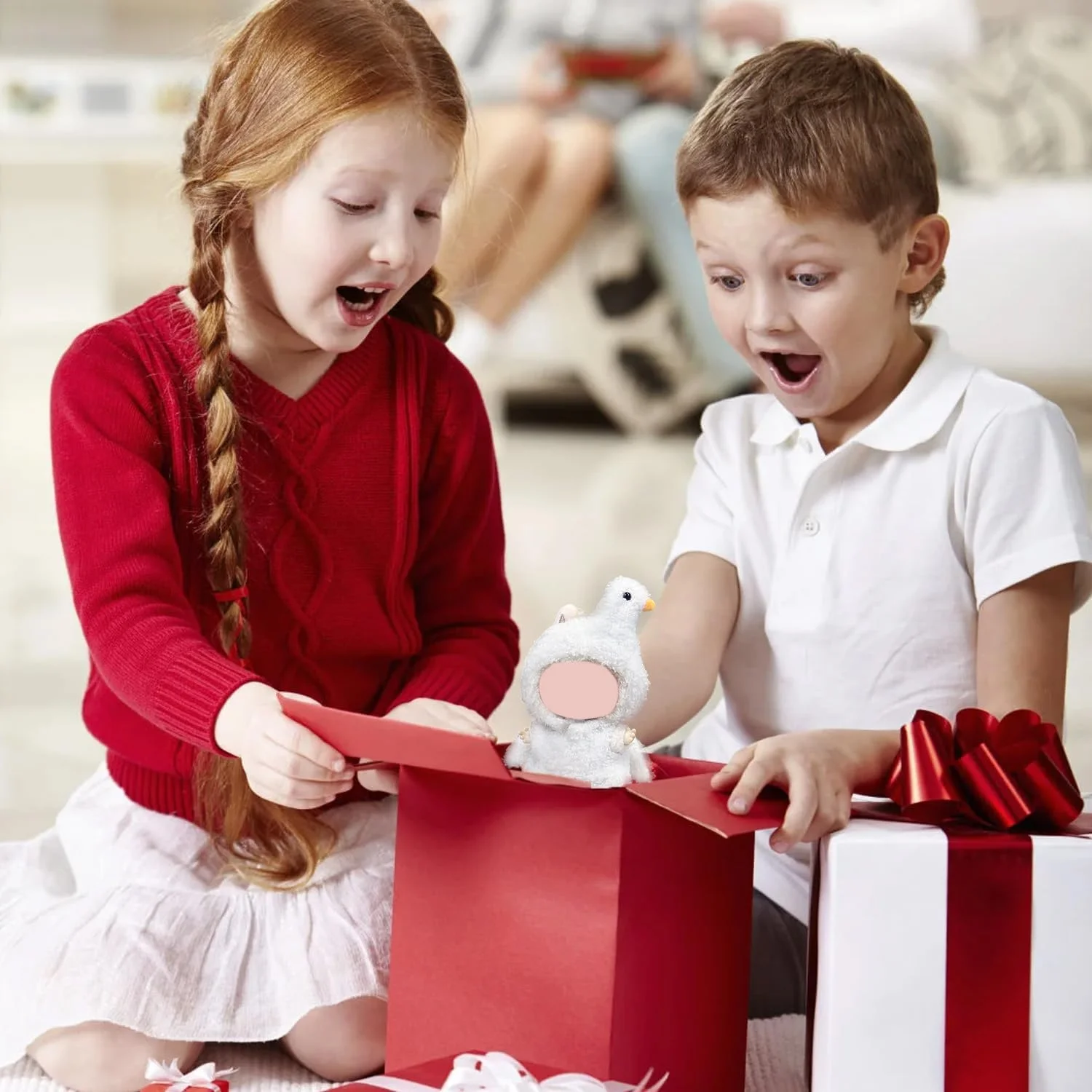 لباس دست ساز قو برای عروسک های لابوبو 17 سانتی متری (بدون عروسک)، شامل لوازم جانبی قابل جابجایی، پارچه ترکیبی پنبه، سازگار با نسل های v1/v2/v3، لباس نقش آفرینی عالی برای فیگورهای طراح