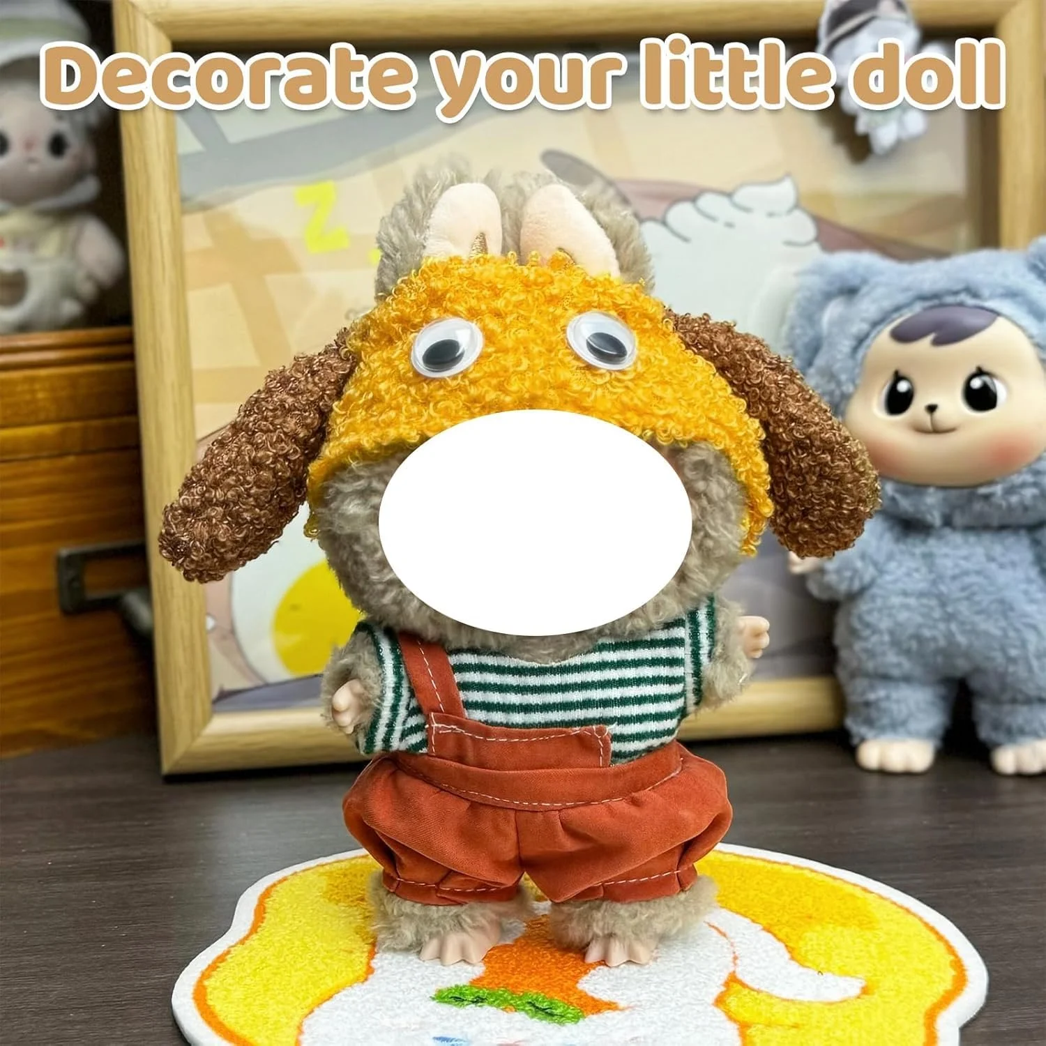 لباس عروسک های بامزه برای عروسک های Labubu نسل 1/2/3، مجموعه لوازم جانبی مینیاتوری سازگار با لباس های عروسک جاکلیدی، هدایای ایده آل برای طرفداران و کلکسیونرها