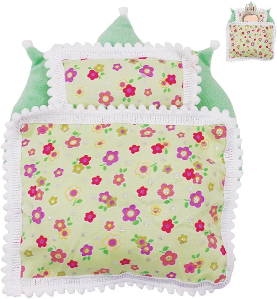 EIHI ست 3 تکه بالش، تشک، پتو عروسکی، لوازم جانبی عروسک، رختخواب عروسک، اسباب بازی های مخمل خواب دار شامل نمی شود