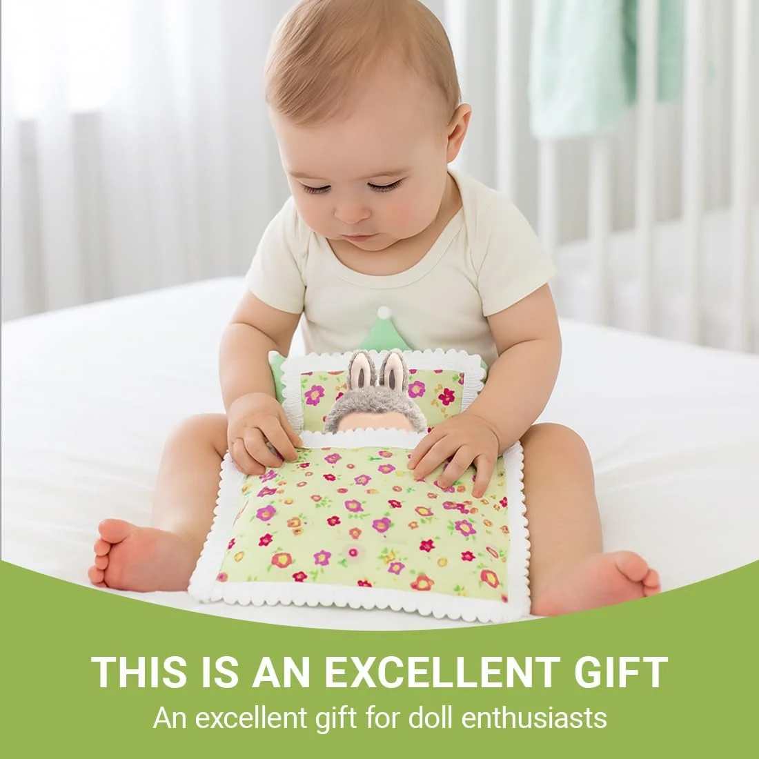 EIHI ست 3 تکه بالش، تشک، پتو عروسکی، لوازم جانبی عروسک، رختخواب عروسک، اسباب بازی های مخمل خواب دار شامل نمی شود EIHI ست 3 تکه بالش، تشک، پتو عروسکی، لوازم جانبی عروسک، رختخواب عروسک، اسباب بازی های مخمل خواب دار شامل نمی شود