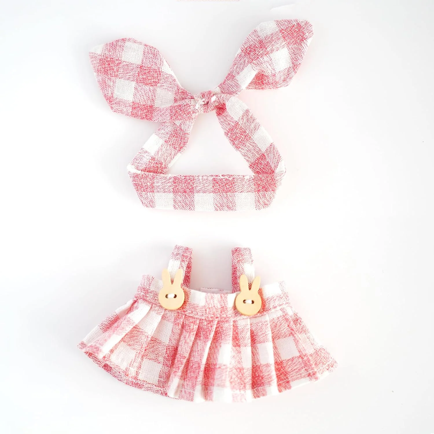 لباس عروسک 17 سانتی متری، لباس صورتی زیبا برای عروسک، ست 2 تکه لباس چهارخانه و هدبند پاپیونی، لباس های کاوایی برای لباس پوشیدن، لباس و لوازم جانبی عروسک مد روز - سبک عالی برای نمایش (بدون عروسک) لباس عروسک 17 سانتی متری، لباس صورتی زیبا برای عروسک، ست 2 تکه لباس چهارخانه و هدبند پاپیونی، لباس های کاوایی برای لباس پوشیدن، لباس و لوازم جانبی عروسک مد روز - سبک عالی برای نمایش (بدون عروسک)