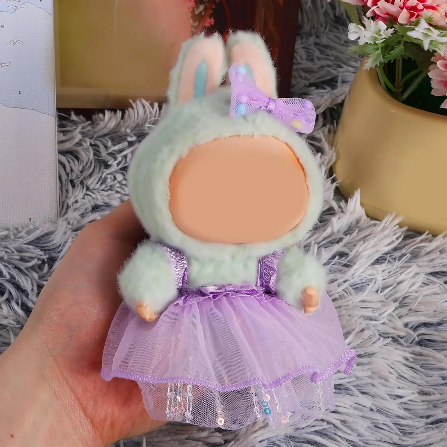 لباس عروسکی برای عروسک های 13 سانتی متری، دامن توری پولک دار بنفش کاوایی با گیره پاپیونی، لوازم جانبی لباس عروسکی لوکس برای استایل و نمایش منحصر به فرد (عروسک شامل نمی شود) لباس عروسکی برای عروسک های 13 سانتی متری، دامن توری پولک دار بنفش کاوایی با گیره پاپیونی، لوازم جانبی لباس عروسکی لوکس برای استایل و نمایش منحصر به فرد (عروسک شامل نمی شود)