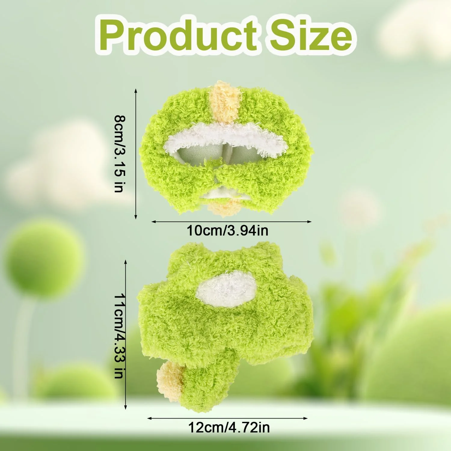 لباس سبز عروسکی، لباس و لوازم جانبی اسباب بازی دایناسور سبز نرم و زیبا برای جایگزینی لباس عروسک 6.70 اینچی لباس سبز عروسکی، لباس و لوازم جانبی اسباب بازی دایناسور سبز نرم و زیبا برای جایگزینی لباس عروسک 6.70 اینچی