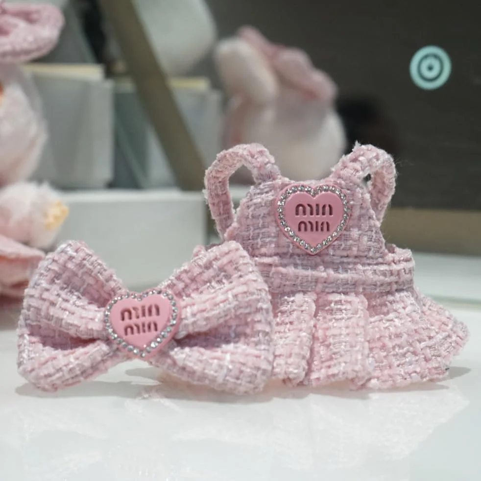 ست لباس و پوشاک عروسک 17 سانتی متری - لباس های مد روز با لوازم جانبی، لباس های شیک و لوکس عروسک و بسته استایل، فقط لباس (صورتی) ست لباس و پوشاک عروسک 17 سانتی متری - لباس های مد روز با لوازم جانبی، لباس های شیک و لوکس عروسک و بسته استایل، فقط لباس (صورتی)