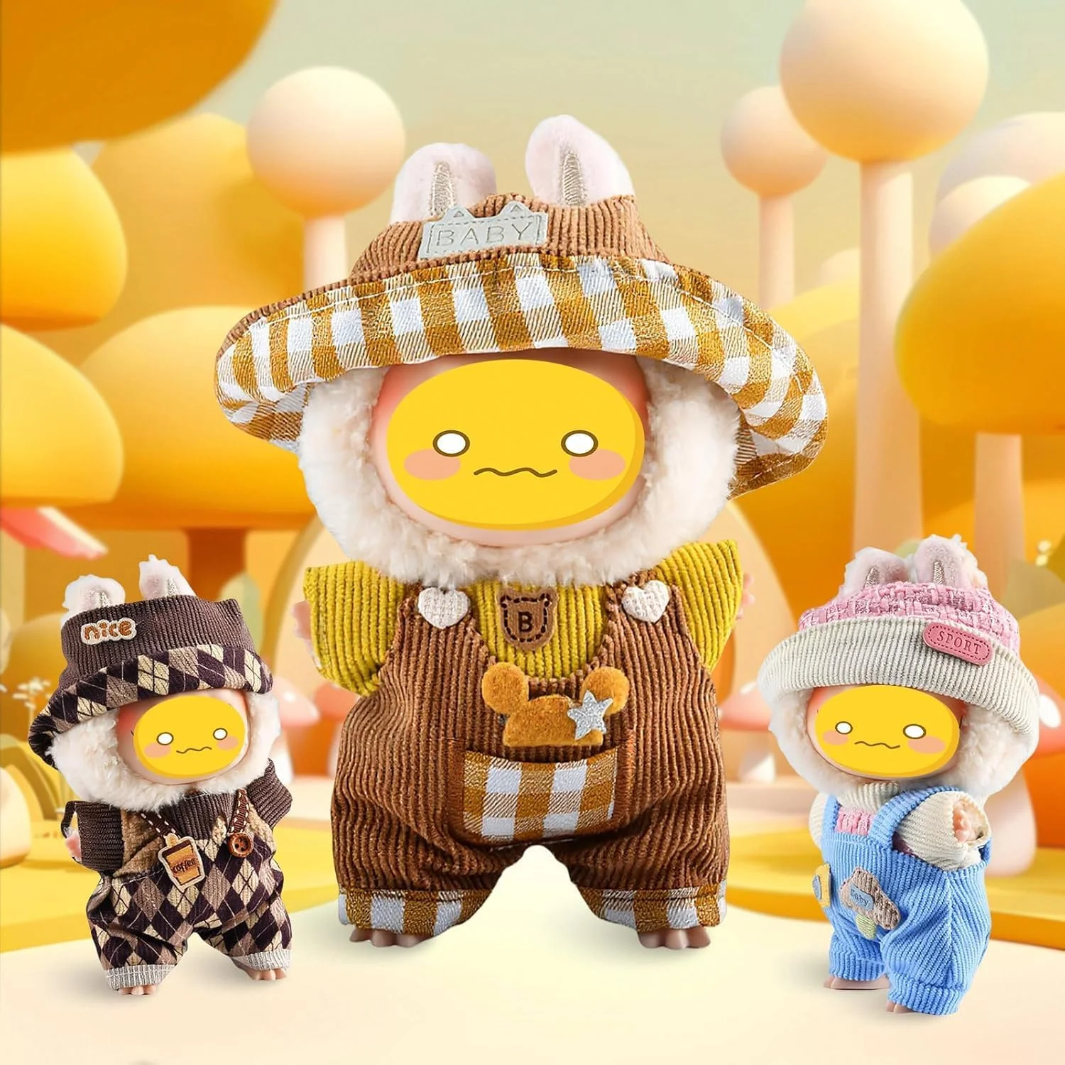 لباس پیشبندی چهارخانه برای عروسک های لابوبو نسل 1/2/3، لوازم جانبی سفر بهاری/تابستانی شامل شلوار پیشبندی و کلاه، پوشاندن آسان، انتخاب عالی برای هدیه به علاقه مندان به عروسک (عروسک شامل نمی شود) لباس پیشبندی چهارخانه برای عروسک های لابوبو نسل 1/2/3، لوازم جانبی سفر بهاری/تابستانی شامل شلوار پیشبندی و کلاه، پوشاندن آسان، انتخاب عالی برای هدیه به علاقه مندان به عروسک (عروسک شامل نمی شود)