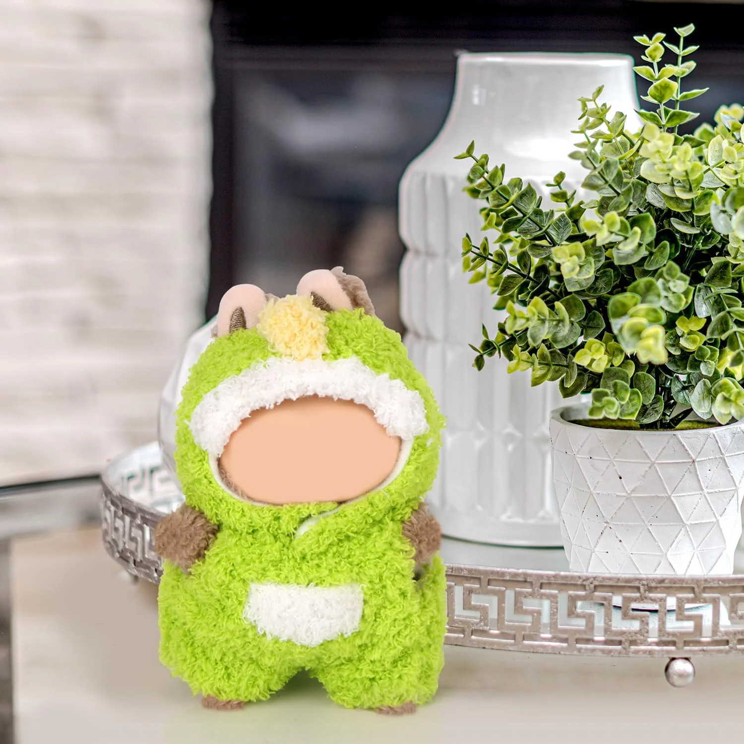 لباس سبز عروسکی، لباس و لوازم جانبی اسباب بازی دایناسور سبز نرم و زیبا برای جایگزینی لباس عروسک 6.70 اینچی لباس سبز عروسکی، لباس و لوازم جانبی اسباب بازی دایناسور سبز نرم و زیبا برای جایگزینی لباس عروسک 6.70 اینچی