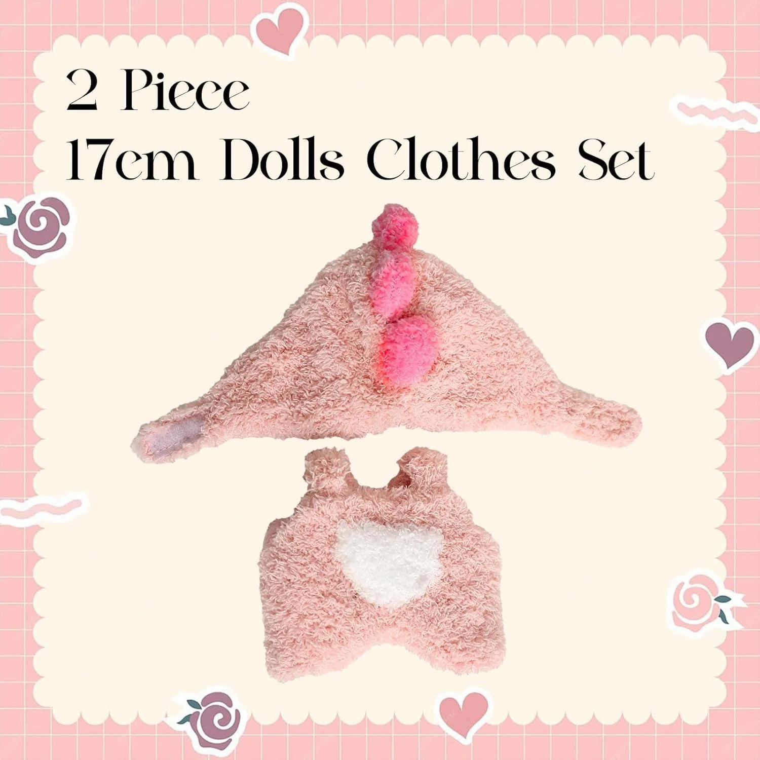 لباس عروسک 17 سانتی متری، ست لباس، لوازم جانبی جاکلیدی عروسک، لباس سرهمی طرح حیوانات (بدون عروسک) لباس عروسک 17 سانتی متری، ست لباس، لوازم جانبی جاکلیدی عروسک، لباس سرهمی طرح حیوانات (بدون عروسک)