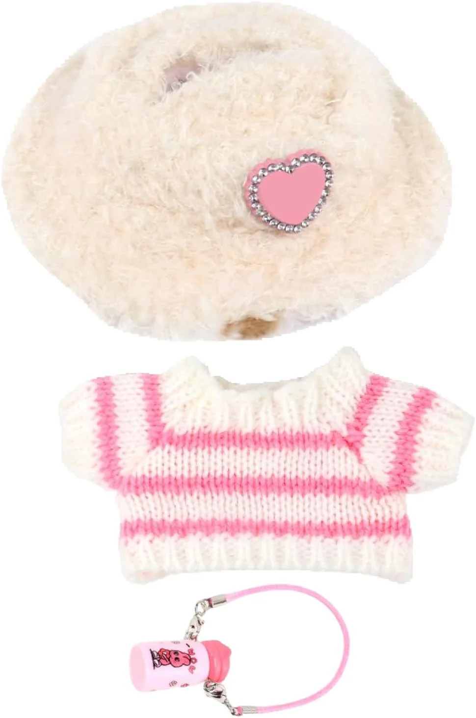 ست لباس عروسک Esshogo، لباس برای عروسک پولیشی 17 سانتی متری، لباس عروسک، لباس برای عروسک 17 سانتی متری