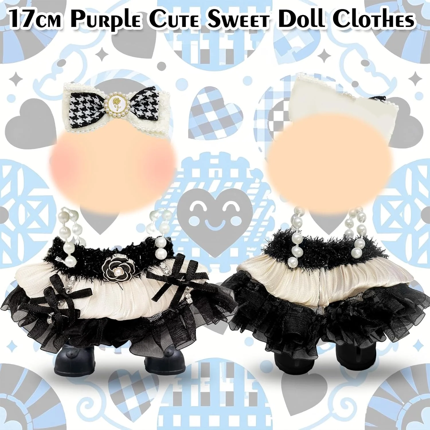 لباس عروسک کلاسیک مناسب عروسک های 17 سانتی متری، ست لوازم جانبی لباس عروسک های شیک و مد روز شامل لباس، گیره مو، کیف و کفش، هدیه تولد برای دختران، بدون عروسک لباس عروسک کلاسیک مناسب عروسک های 17 سانتی متری، ست لوازم جانبی لباس عروسک های شیک و مد روز شامل لباس، گیره مو، کیف و کفش، هدیه تولد برای دختران، بدون عروسک