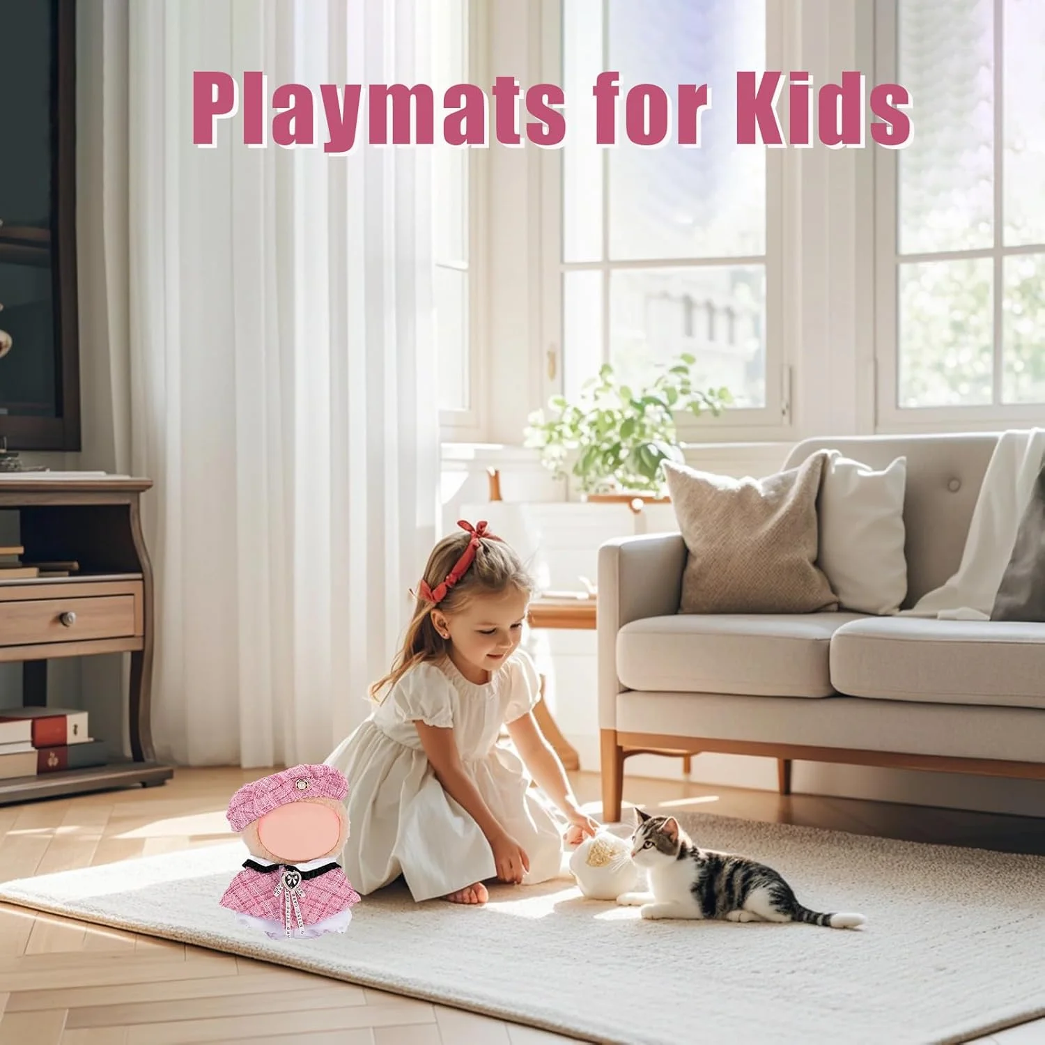 ست 5 تکه لباس عروسک برای عروسک های پولیشی 17 سانتی متری، شامل یک ست لباس صورتی، یک جفت کفش و یک شیشه صورتی برای جشن تولد کریسمس کودکان (عروسک شامل نمی شود) ست 5 تکه لباس عروسک برای عروسک های پولیشی 17 سانتی متری، شامل یک ست لباس صورتی، یک جفت کفش و یک شیشه صورتی برای جشن تولد کریسمس کودکان (عروسک شامل نمی شود)