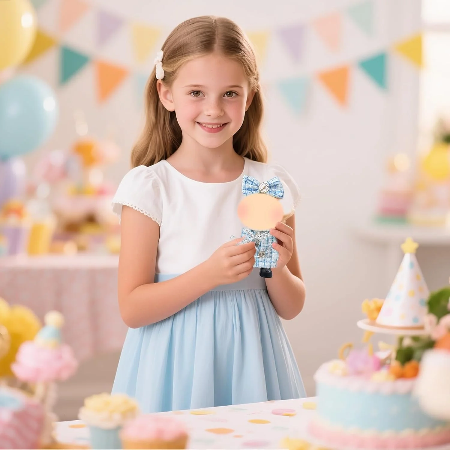 لباس عروسک آبی مناسب عروسک های 17 سانتی متری، ست لوازم جانبی لباس عروسک شیک و کلاسیک با طرح چهارخانه شامل لباس، گیره مو، کیف، کفش و گردنبند، هدیه تولد برای دختران، بدون عروسک لباس عروسک آبی مناسب عروسک های 17 سانتی متری، ست لوازم جانبی لباس عروسک شیک و کلاسیک با طرح چهارخانه شامل لباس، گیره مو، کیف، کفش و گردنبند، هدیه تولد برای دختران، بدون عروسک