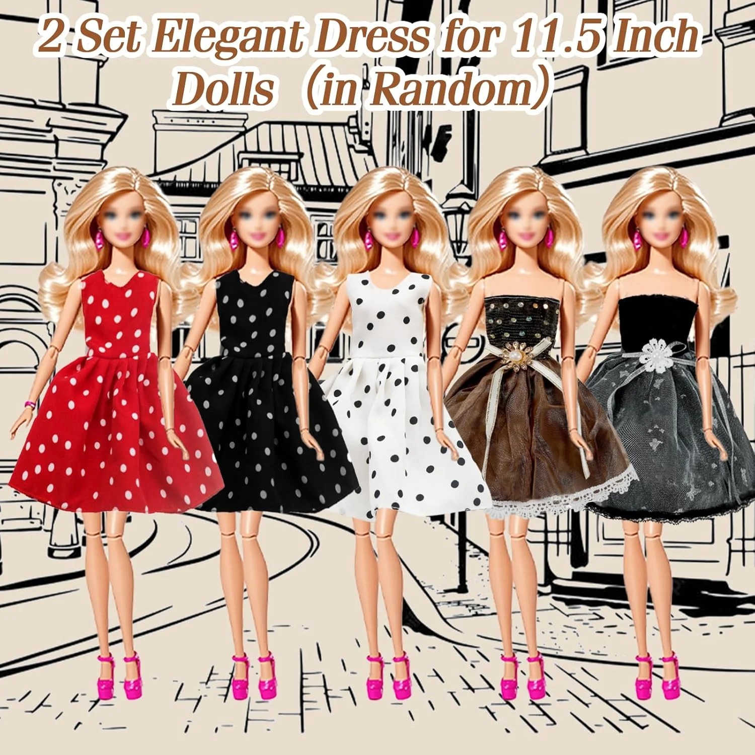 21 دست لباس عروسک کلاسیک سازگار با باربی، ست مخمل مدل سوپر، ست جلیقه مخمل، ست بافتنی ضخیم، ست جین، لباس خالدار، لباس اکلیلی، 6 کفش، 6 لوازم جانبی برای عروسک های 11.5 اینچی 21 دست لباس عروسک کلاسیک سازگار با باربی، ست مخمل مدل سوپر، ست جلیقه مخمل، ست بافتنی ضخیم، ست جین، لباس خالدار، لباس اکلیلی، 6 کفش، 6 لوازم جانبی برای عروسک های 11.5 اینچی
