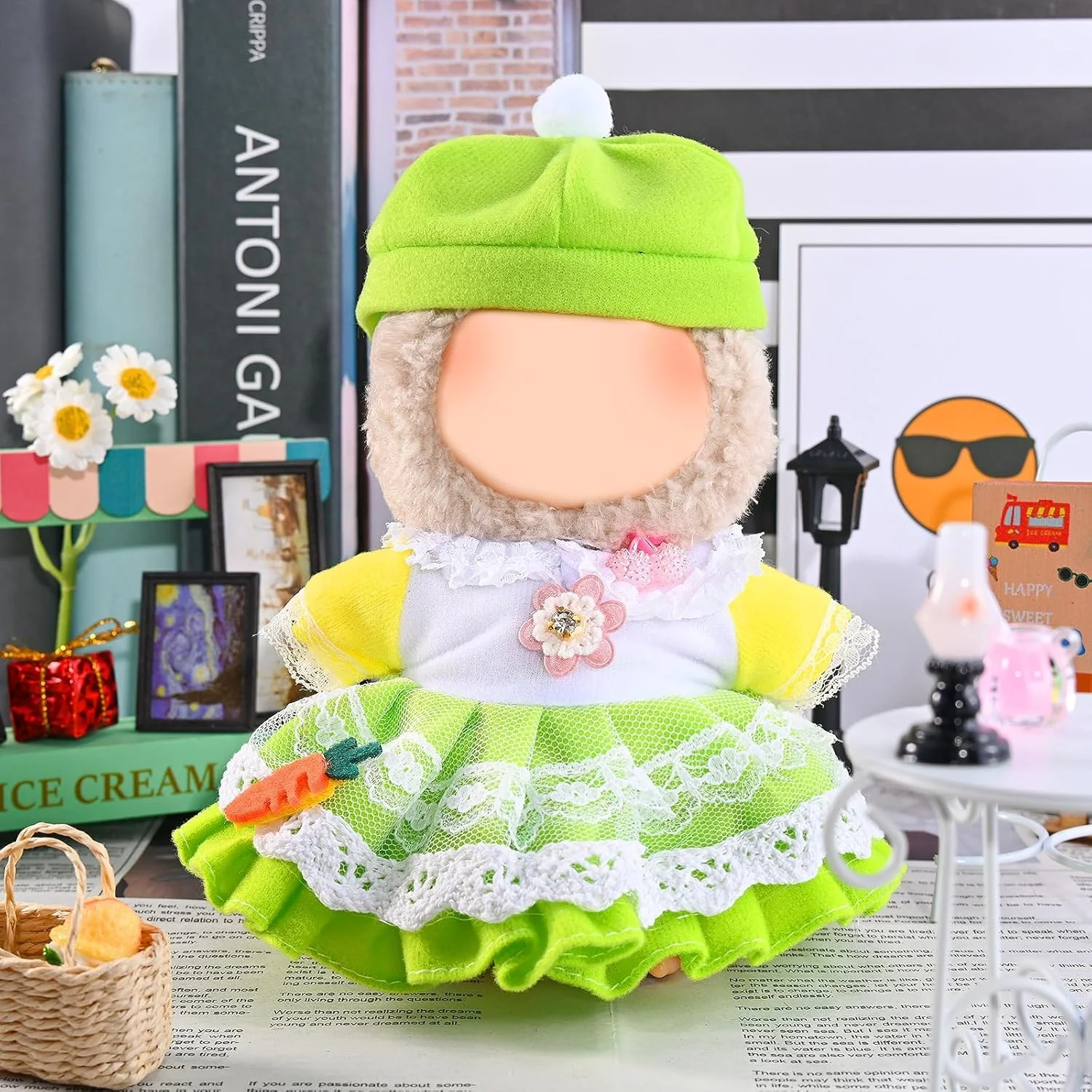 ست لباس عروسک 17 سانتیمتری، لباس عروسک با لوازم جانبی زیبا، عروسک شامل نمیشود، طراحی شده برای لباسهای لابوبو، لباسهای مد روز با لوازم جانبی ست لباس عروسک 17 سانتیمتری، لباس عروسک با لوازم جانبی زیبا، عروسک شامل نمیشود، طراحی شده برای لباسهای لابوبو، لباسهای مد روز با لوازم جانبی